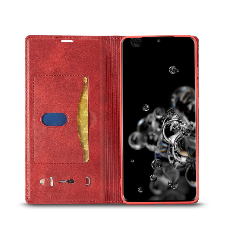 For Galaxy S20 Ultra LC.IMEEKE LC-001 Series PU + TPU Color Matching Frosted Horizontal Flip Leather Case with Holder & Card Slot