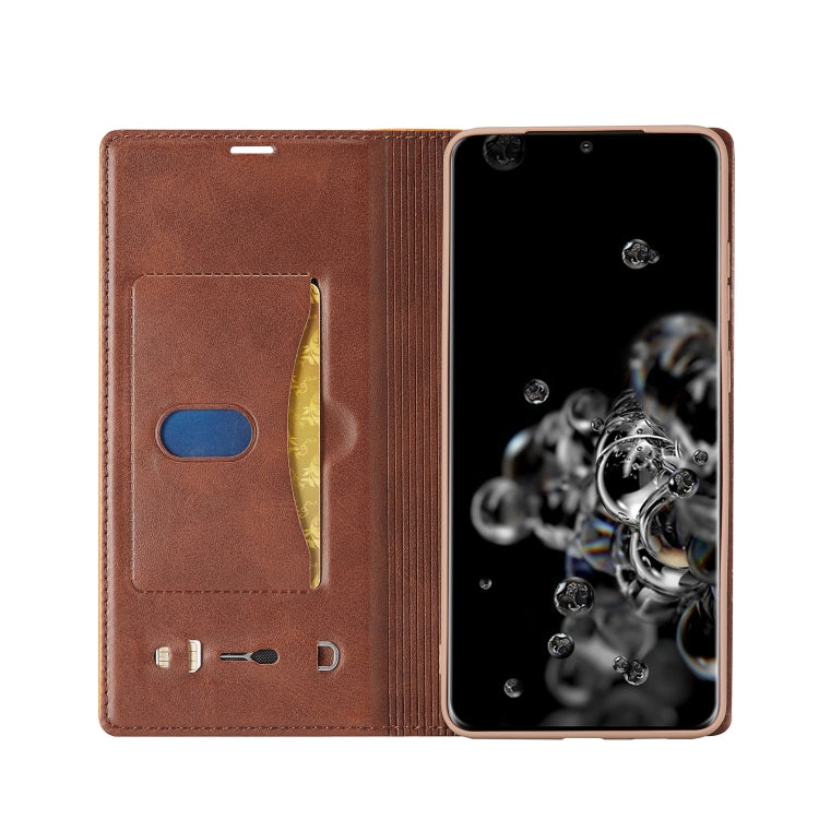 For Galaxy S20 Ultra LC.IMEEKE LC-001 Series PU + TPU Color Matching Frosted Horizontal Flip Leather Case with Holder & Card Slot