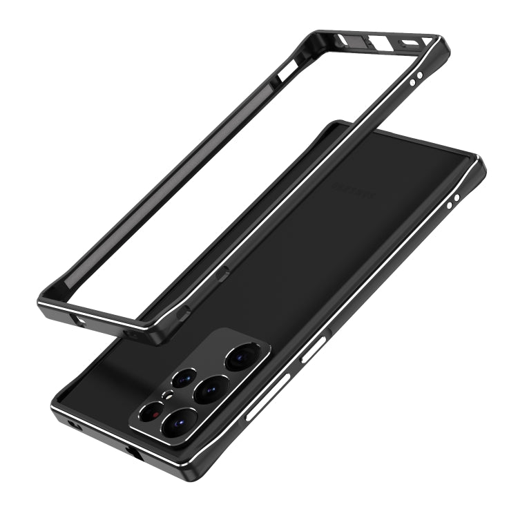 For Samsung Galaxy S22 Ultra Aurora Series Lens Protector + Metal Frame Protective Phone Case