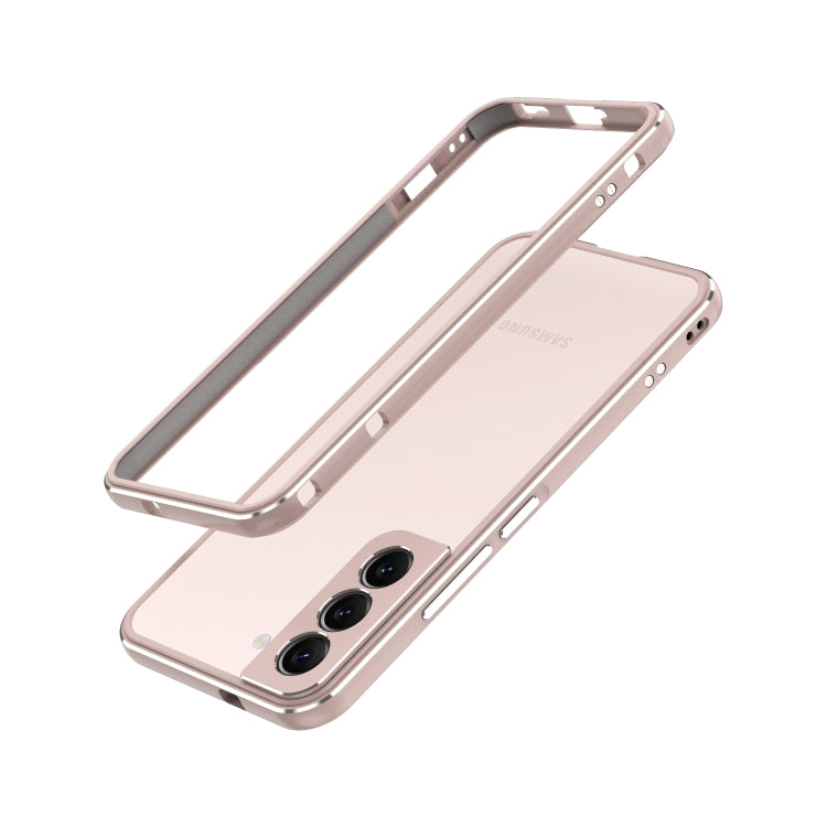 For Samsung Galaxy S22 5G Aurora Series Lens Protector + Metal Frame Protective Phone Case