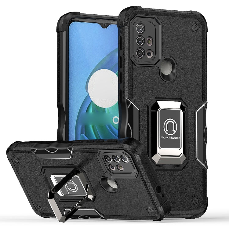 For Motorola Moto G10 / G20 / G30 Ring Holder Non-slip Armor Phone Case