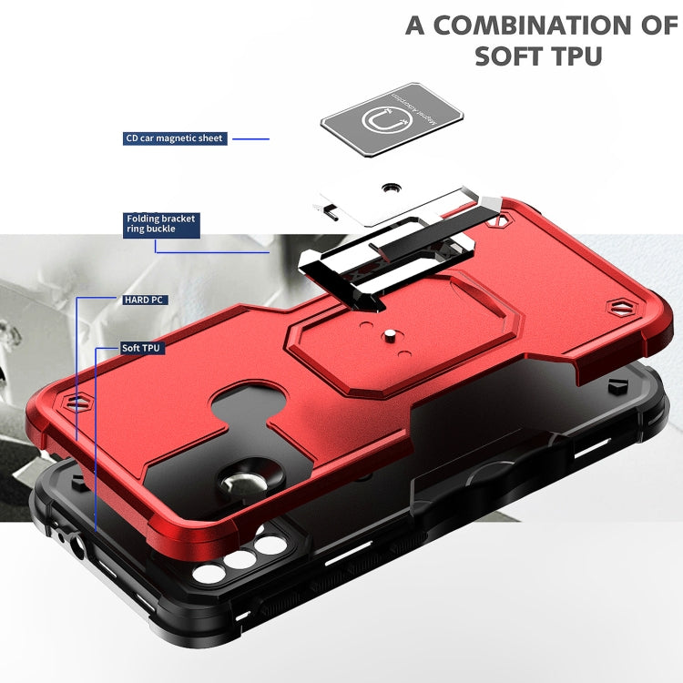 For Motorola Moto G10 / G20 / G30 Ring Holder Non-slip Armor Phone Case