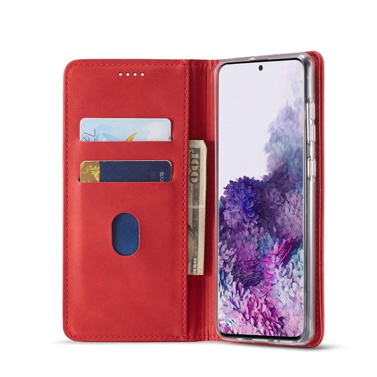For Galaxy A71 / M70S LC.IMEEKE LC-002 Series Skin Hand Feeling PU + TPU Horizontal Flip Leather Case with Holder & Card Slot & Wallet