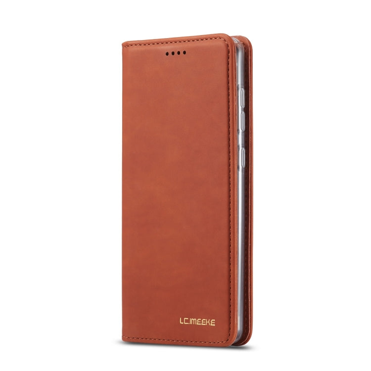 For Galaxy A51 / M40S LC.IMEEKE LC-002 Series Skin Hand Feeling PU + TPU Horizontal Flip Leather Case with Holder & Card Slot & Wallet