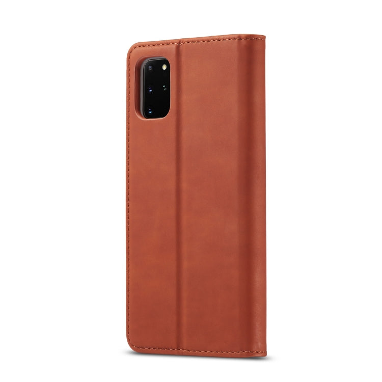 For Galaxy A51 / M40S LC.IMEEKE LC-002 Series Skin Hand Feeling PU + TPU Horizontal Flip Leather Case with Holder & Card Slot & Wallet
