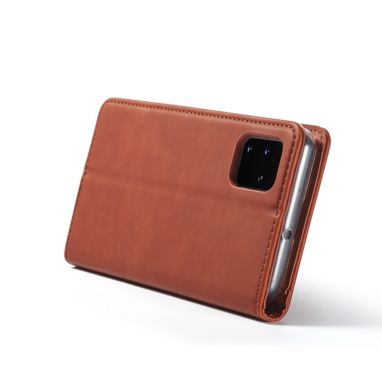 For Galaxy A51 / M40S LC.IMEEKE LC-002 Series Skin Hand Feeling PU + TPU Horizontal Flip Leather Case with Holder & Card Slot & Wallet