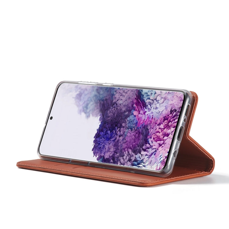 For Galaxy A51 / M40S LC.IMEEKE LC-002 Series Skin Hand Feeling PU + TPU Horizontal Flip Leather Case with Holder & Card Slot & Wallet