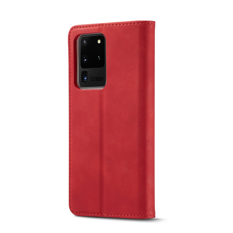For Galaxy S20 Ultra LC.IMEEKE LC-002 Series Skin Hand Feeling PU + TPU Horizontal Flip Leather Case with Holder & Card Slot & Wallet