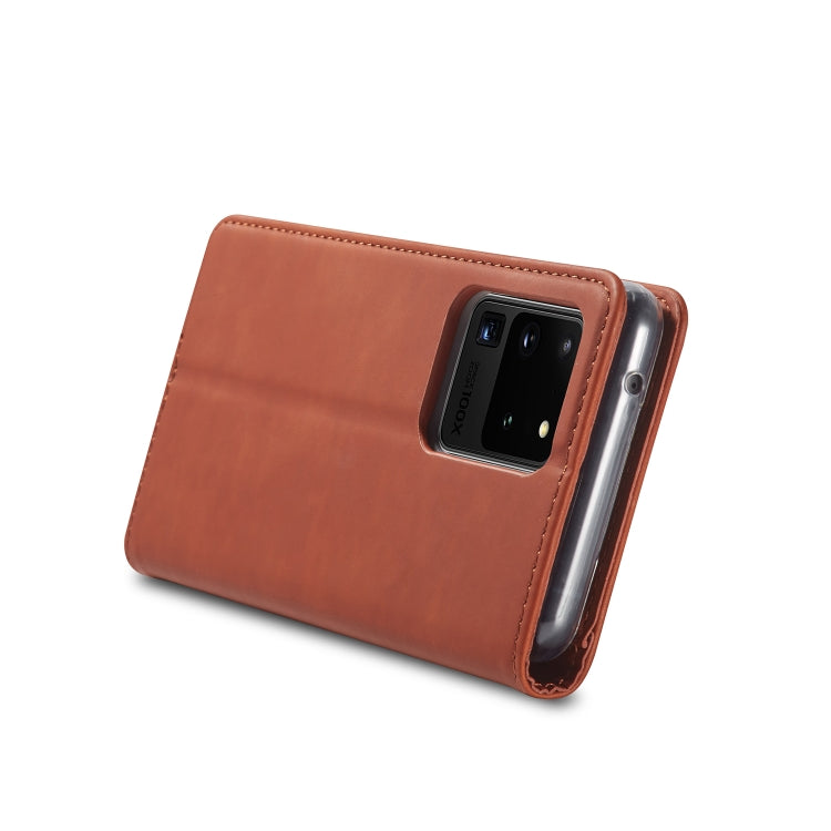 For Galaxy S20 Ultra LC.IMEEKE LC-002 Series Skin Hand Feeling PU + TPU Horizontal Flip Leather Case with Holder & Card Slot & Wallet