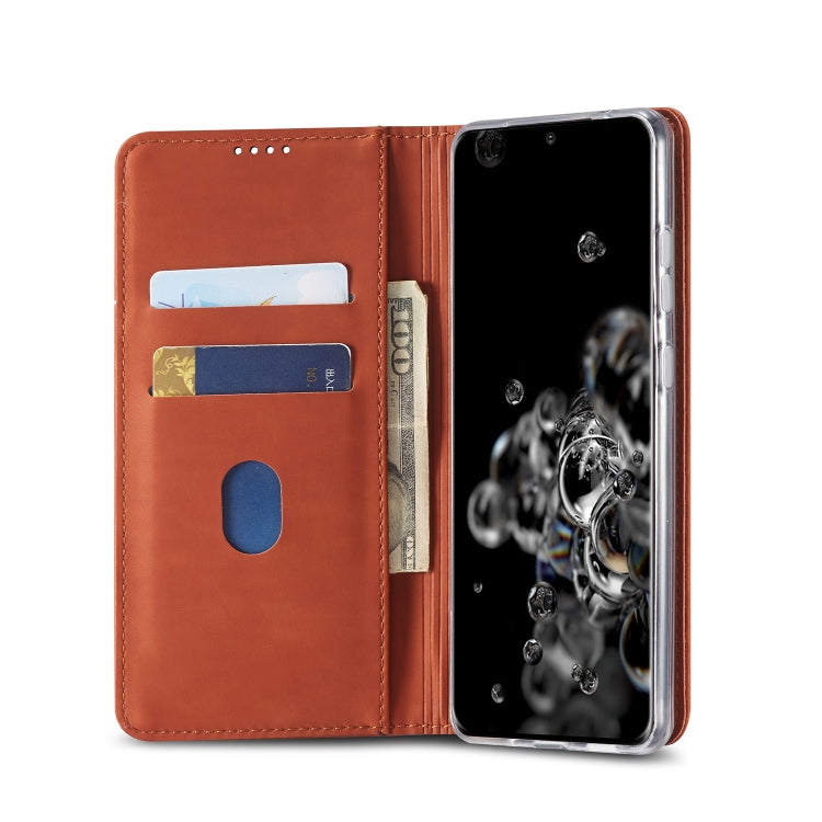 For Galaxy S20 Ultra LC.IMEEKE LC-002 Series Skin Hand Feeling PU + TPU Horizontal Flip Leather Case with Holder & Card Slot & Wallet