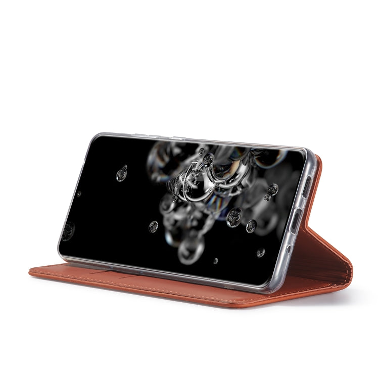 For Galaxy S20 Ultra LC.IMEEKE LC-002 Series Skin Hand Feeling PU + TPU Horizontal Flip Leather Case with Holder & Card Slot & Wallet
