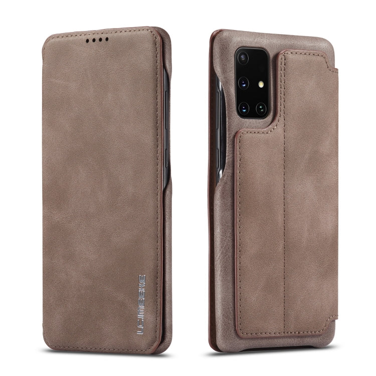 For Galaxy A51 / M40S LC.IMEEKE Hon Ancient Series Horizontal Flip Leather Case with Holder & Card Slot