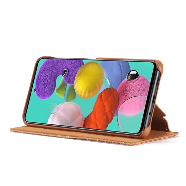 For Galaxy A51 / M40S LC.IMEEKE Hon Ancient Series Horizontal Flip Leather Case with Holder & Card Slot