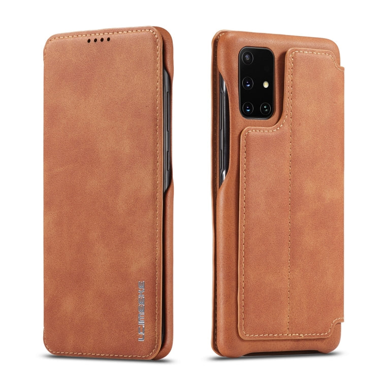 For Galaxy A71 / M70S LC.IMEEKE Hon Ancient Series Horizontal Flip Leather Case with Holder & Card Slot