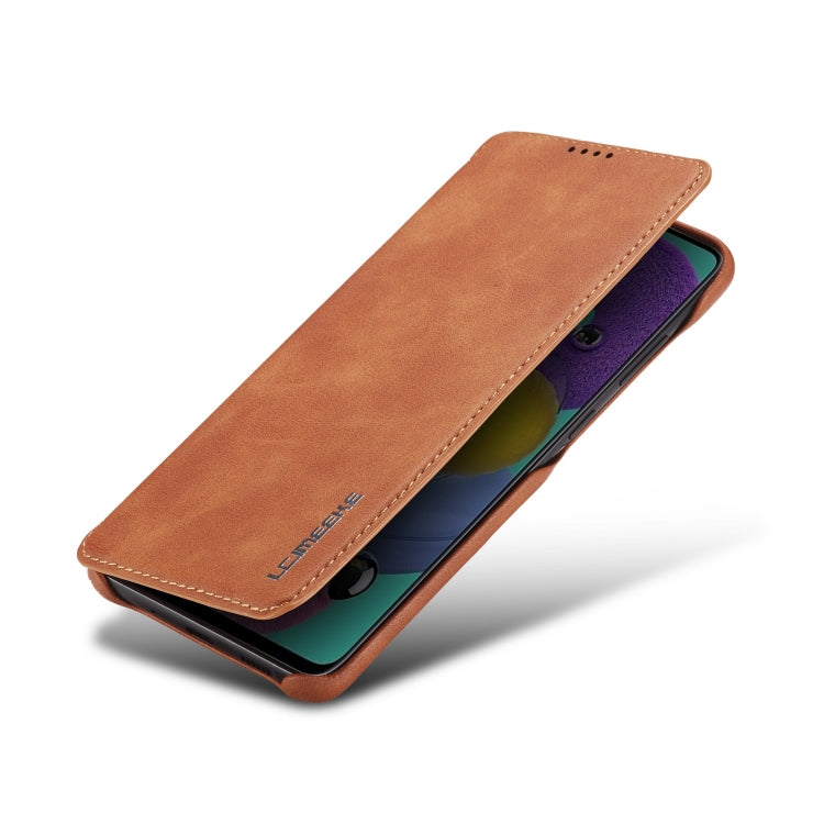 For Galaxy A71 / M70S LC.IMEEKE Hon Ancient Series Horizontal Flip Leather Case with Holder & Card Slot