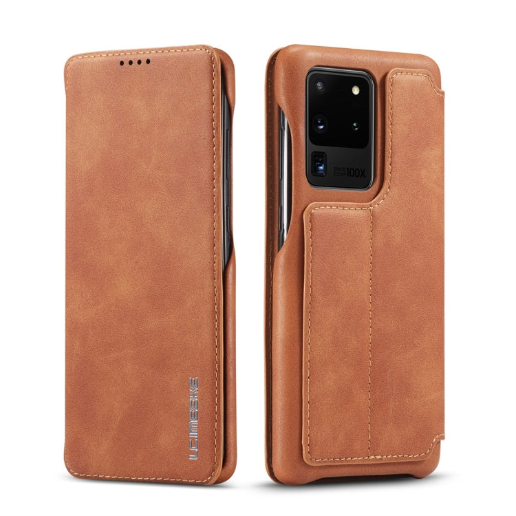 For Galaxy S20 Ultra LC.IMEEKE Hon Ancient Series Horizontal Flip Leather Case with Holder & Card Slot