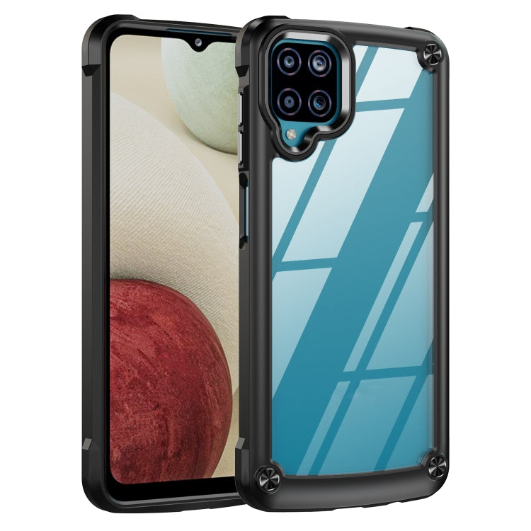 For Samsung Galaxy A12 TPU + PC Lens Protection Phone Case