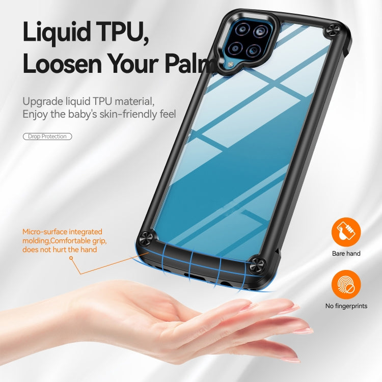 For Samsung Galaxy A12 TPU + PC Lens Protection Phone Case