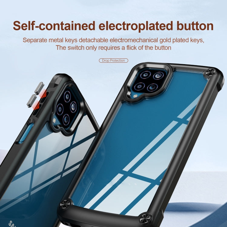 For Samsung Galaxy A12 TPU + PC Lens Protection Phone Case