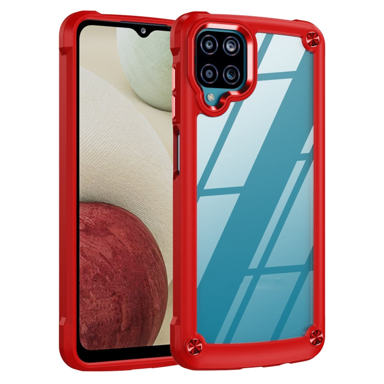 For Samsung Galaxy A12 TPU + PC Lens Protection Phone Case