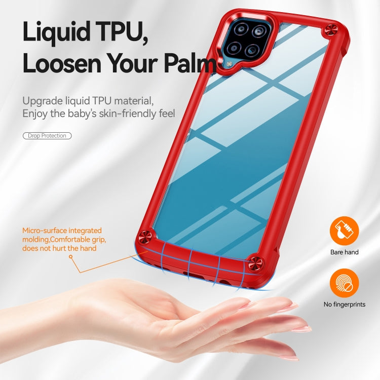For Samsung Galaxy A12 TPU + PC Lens Protection Phone Case
