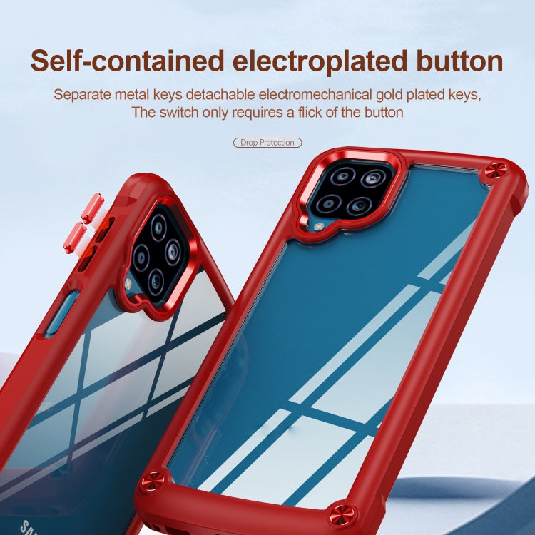 For Samsung Galaxy A12 TPU + PC Lens Protection Phone Case