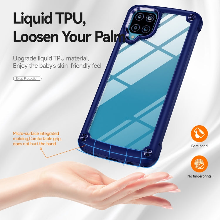 For Samsung Galaxy A12 TPU + PC Lens Protection Phone Case