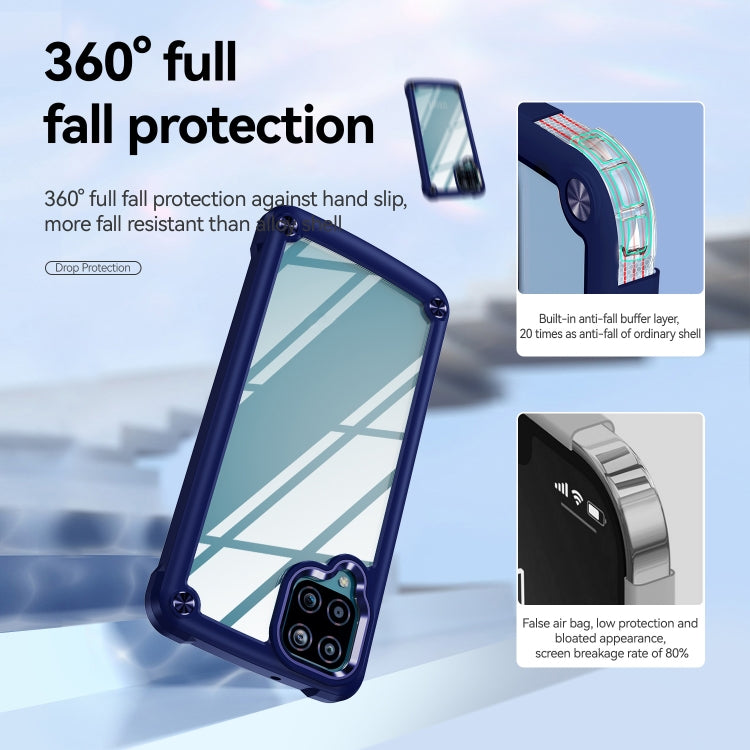For Samsung Galaxy A12 TPU + PC Lens Protection Phone Case
