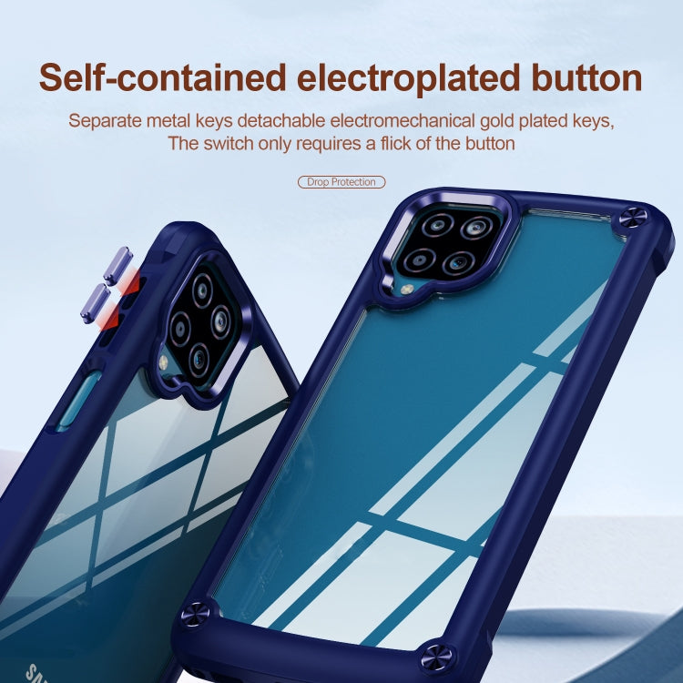 For Samsung Galaxy A12 TPU + PC Lens Protection Phone Case