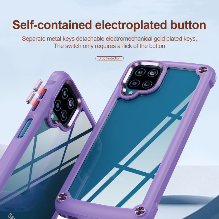 For Samsung Galaxy A12 TPU + PC Lens Protection Phone Case