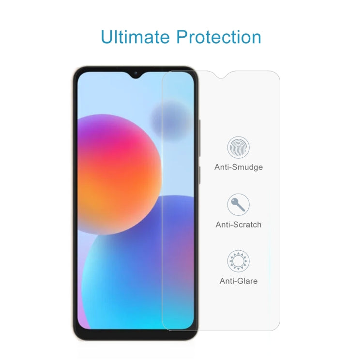 50 PCS 0.26mm 9H 2.5D Tempered Glass Film For ZTE Blade A52 2022