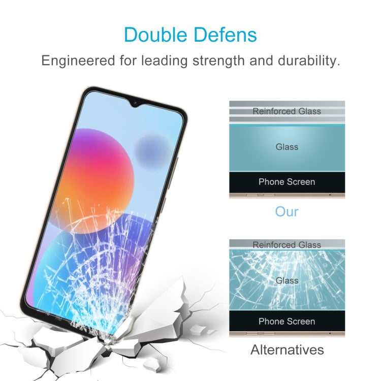 50 PCS 0.26mm 9H 2.5D Tempered Glass Film For ZTE Blade A52 2022
