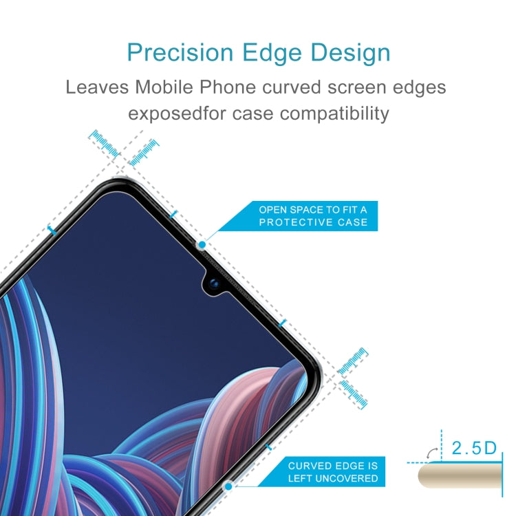 50 PCS 0.26mm 9H 2.5D Tempered Glass Film For ZTE Blade A72 2022 5G
