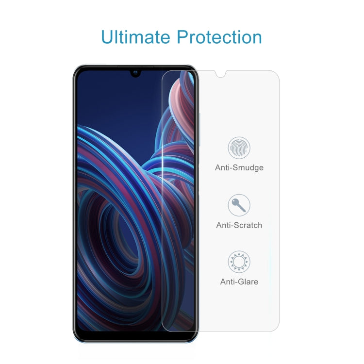 50 PCS 0.26mm 9H 2.5D Tempered Glass Film For ZTE Blade A72 2022 5G
