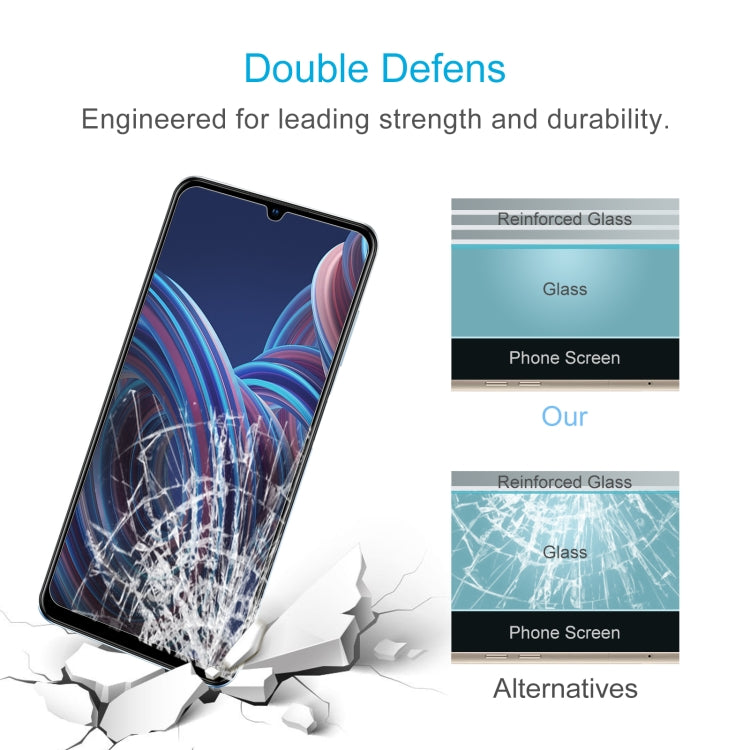 50 PCS 0.26mm 9H 2.5D Tempered Glass Film For ZTE Blade A72 2022 5G