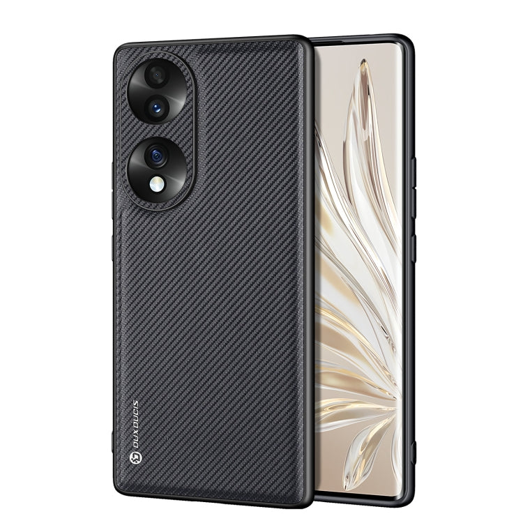 For Honor 70 DUX DUCIS Fino Series PU + TPU Phone Case(Black)