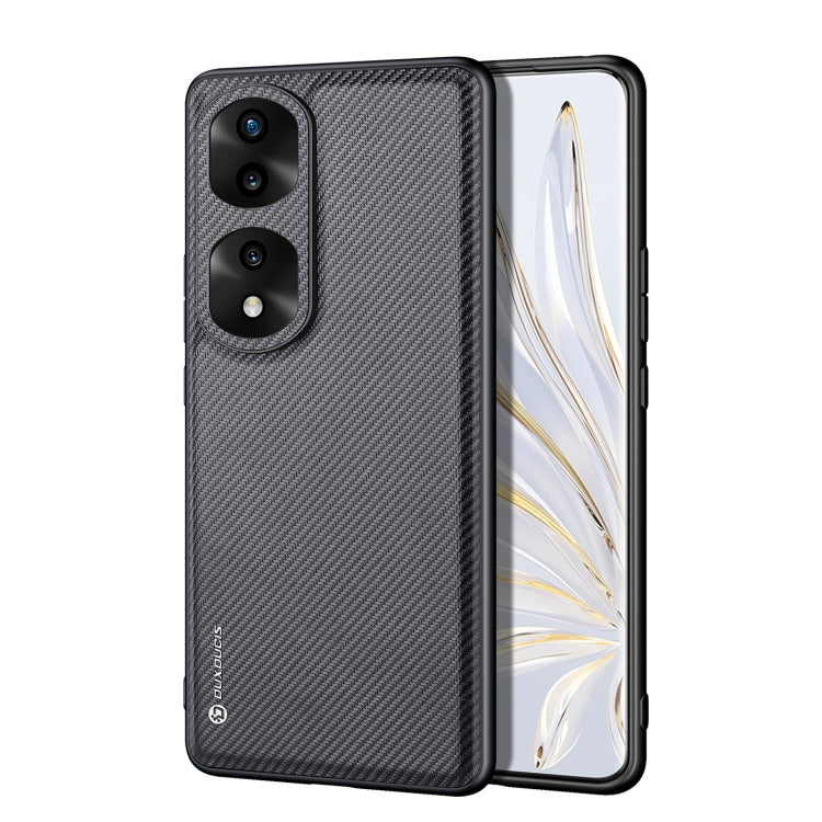 For Honor 70 Pro / 70 Pro+ DUX DUCIS Fino Series PU + TPU Phone Case(Black)