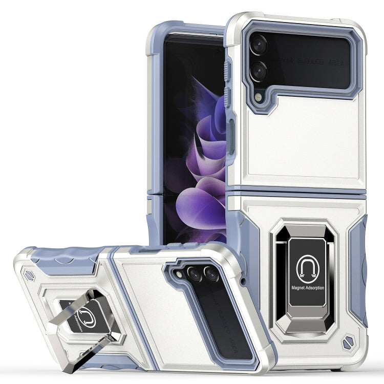 For Samsung Galaxy Z Flip4 Ring Holder Non-slip Shockproof Armor Phone Case