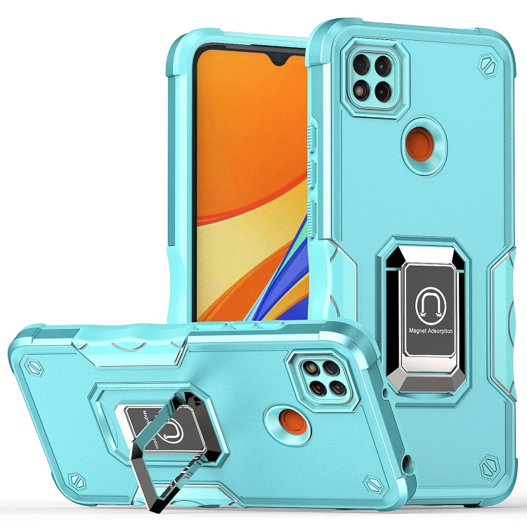 For Xiaomi Redmi 9C Ring Holder Non-slip Shockproof Armor Phone Case