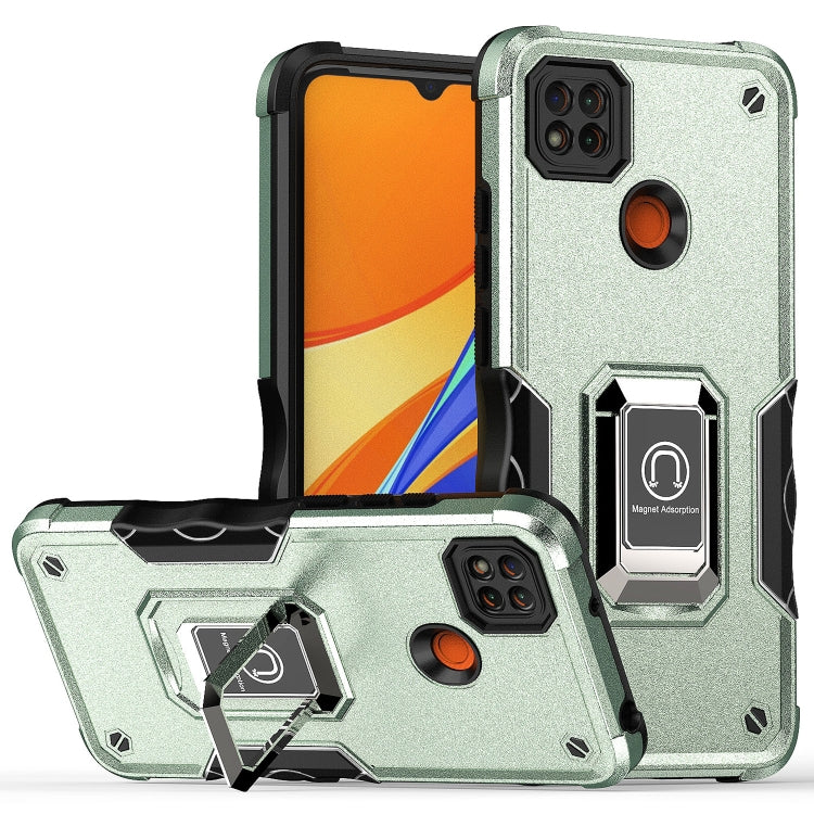 For Xiaomi Redmi 9C Ring Holder Non-slip Shockproof Armor Phone Case