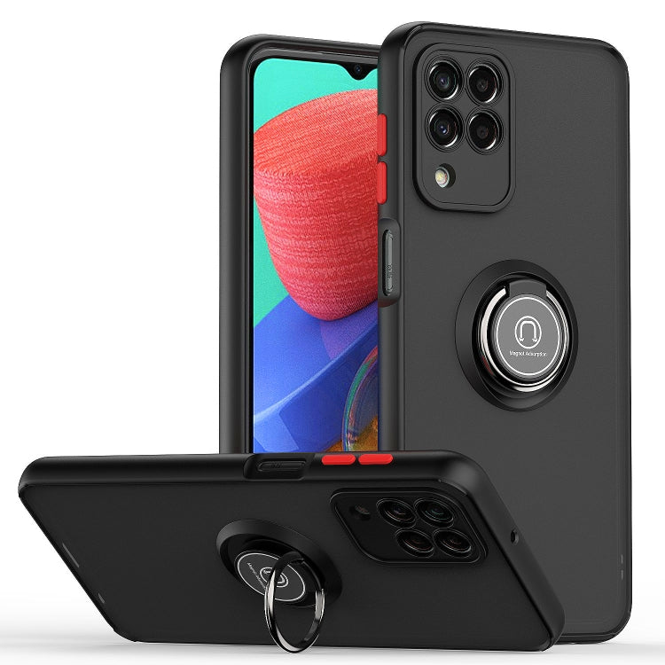 For Samsung Galaxy M33 Q Shadow 1 Series TPU + PC Phone Case with Ring