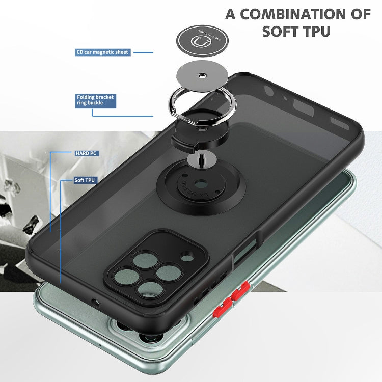 For Samsung Galaxy M33 Q Shadow 1 Series TPU + PC Phone Case with Ring