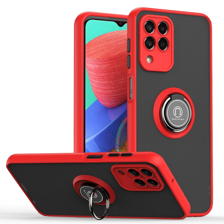 For Samsung Galaxy M33 Q Shadow 1 Series TPU + PC Phone Case with Ring
