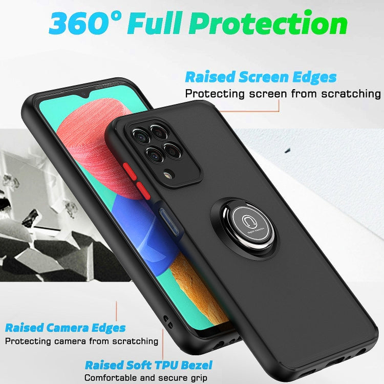For Samsung Galaxy M33 Q Shadow 1 Series TPU + PC Phone Case with Ring