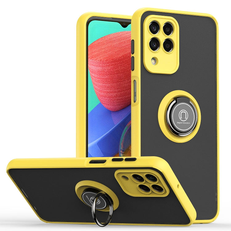 For Samsung Galaxy M33 Q Shadow 1 Series TPU + PC Phone Case with Ring