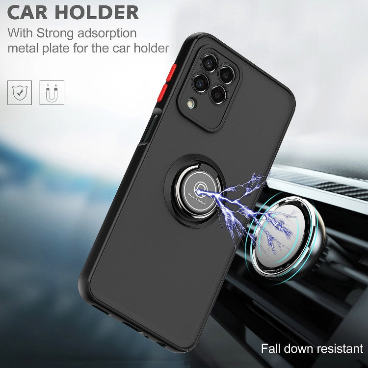 For Samsung Galaxy M33 Q Shadow 1 Series TPU + PC Phone Case with Ring