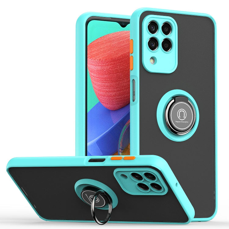 For Samsung Galaxy M33 Q Shadow 1 Series TPU + PC Phone Case with Ring