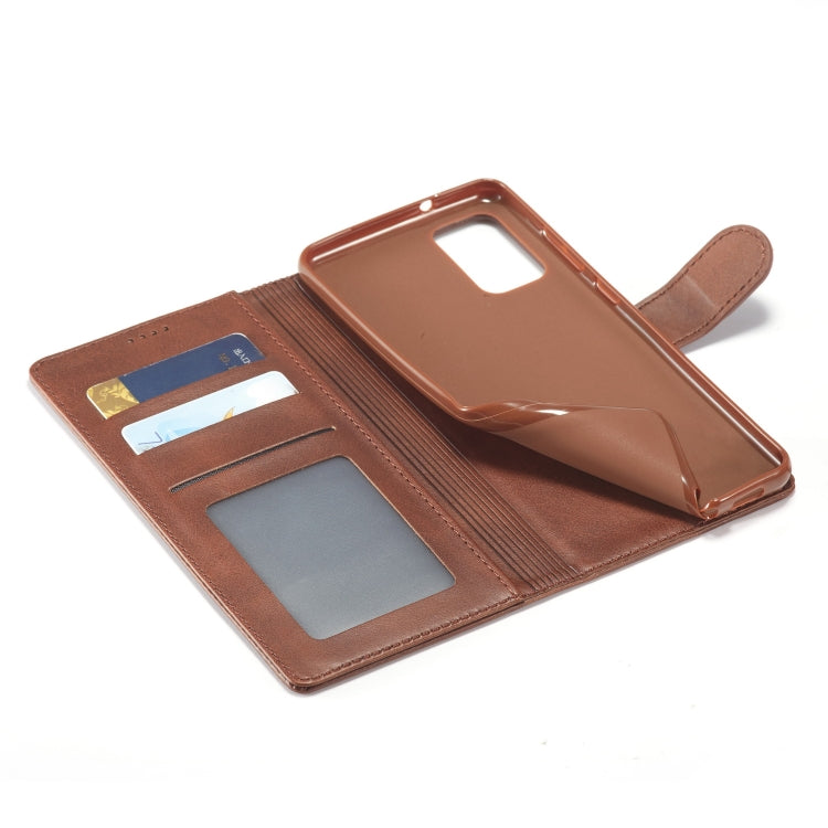 For Galaxy A71 / M70S LC.IMEEKE Calf Texture Horizontal Flip Leather Case, with Holder & Card Slots & Wallet & Photo Frame