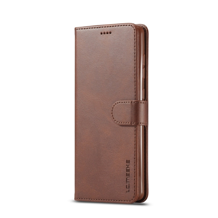 For Galaxy A71 / M70S LC.IMEEKE Calf Texture Horizontal Flip Leather Case, with Holder & Card Slots & Wallet & Photo Frame