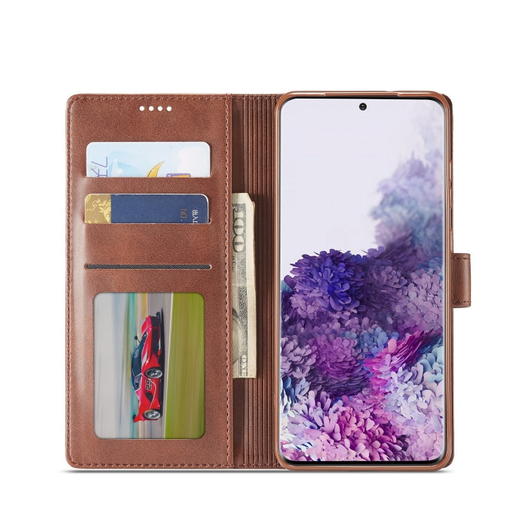 For Galaxy S20 LC.IMEEKE Calf Texture Horizontal Flip Leather Case, with Holder & Card Slots & Wallet & Photo Frame